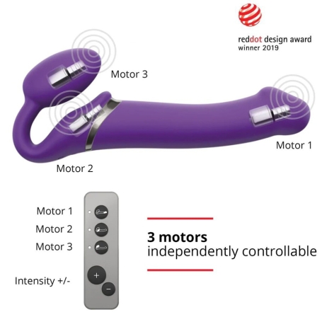 Страпон безремневой Vibrating Strap-on-me L