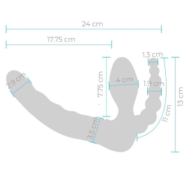 Страпон безремневой Pegasus 7&quot; DP Strapless