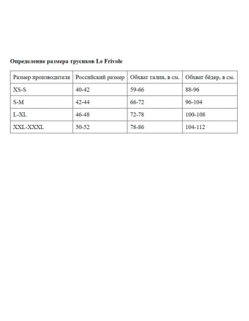Трусики Le Frivole 04322