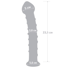 Фаллос из стекла Glas 10&quot; Mr. Swirly